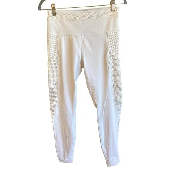 Lululemon Keep Score Tight 28" White Mesh Ventilation Legging *No size tag 8/10? - Picture 4 of 13
